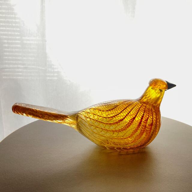 iittala(イッタラ)のGolden Cuckoo Oiva Toikka バード  箱なし インテリア/住まい/日用品のインテリア小物(置物)の商品写真