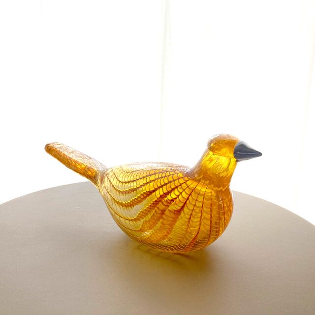 iittala(イッタラ)のGolden Cuckoo Oiva Toikka バード  箱なし インテリア/住まい/日用品のインテリア小物(置物)の商品写真