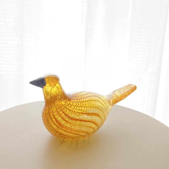 iittala(イッタラ)のGolden Cuckoo Oiva Toikka バード  箱なし インテリア/住まい/日用品のインテリア小物(置物)の商品写真