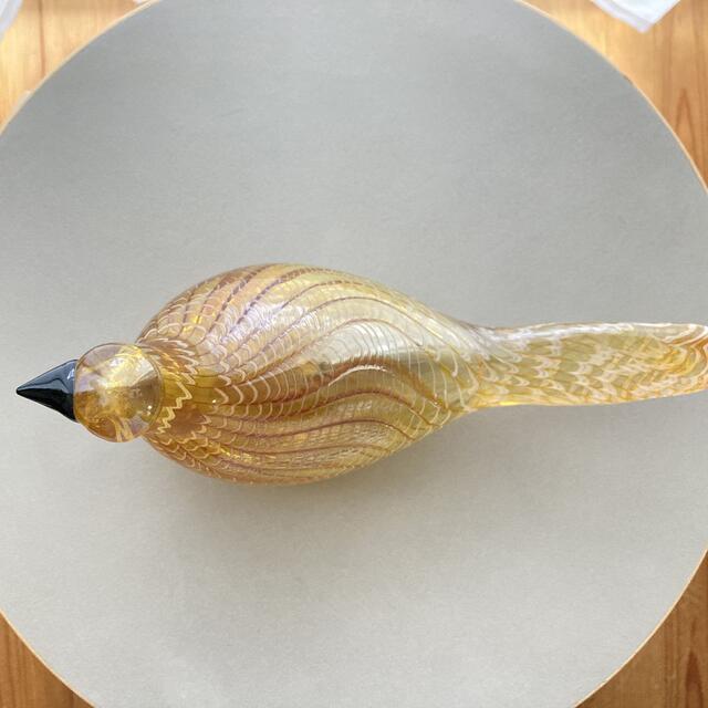 iittala(イッタラ)のGolden Cuckoo Oiva Toikka バード  箱なし インテリア/住まい/日用品のインテリア小物(置物)の商品写真