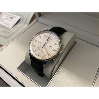 インターナショナルウォッチカンパニー(IWC)のIWC ポルトギーゼクロノグラフ IW371445 金針 純正ベルト未使用(腕時計(アナログ))