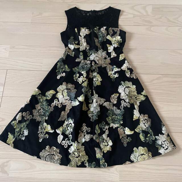 正規代理店 【美品】GRACE CONTINENTAL ドレス 花柄 レース ひざ丈