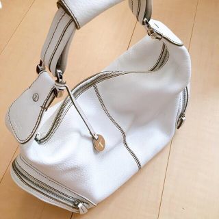 TOD'S - 美品 TOD'S トッズ 本革 レザー ハンドバッグ ホワイト 白の