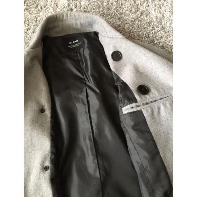 JILL BLAZE (ジルブレイズ) Pコート ウールメルトンM ライトグレー メンズのジャケット/アウター(ピーコート)の商品写真