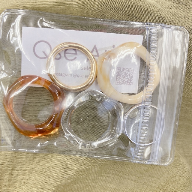 Kastane(カスタネ)のマットゴールド×グレージュリングセット・万能カラー5点セット　おまとめ☺︎ レディースのアクセサリー(リング(指輪))の商品写真