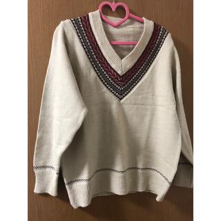 【大特価　セール　送料無料】Vネックセーター(ニット/セーター)
