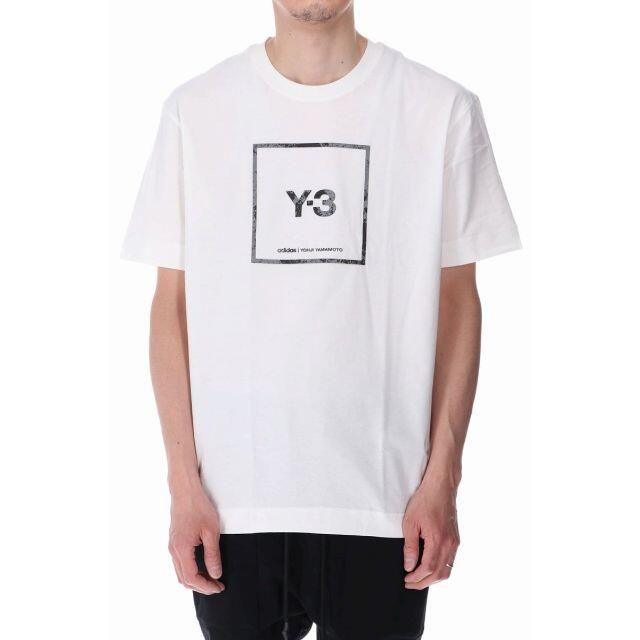 Y-3(ワイスリー)のXL 新品 21SS Y-3 スクエア ラベル グラフィック SS Tシャツ 白 メンズのトップス(Tシャツ/カットソー(半袖/袖なし))の商品写真