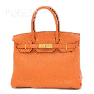 エルメス(Hermes)のエルメス バーキン30 トリヨン オレンジ ゴールド金具 T刻印(ハンドバッグ)