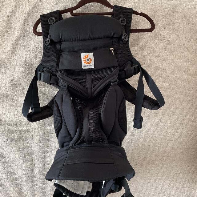 ベビーホッパー防寒ケープ付き】エルゴOMNI360 クールエア ブラック