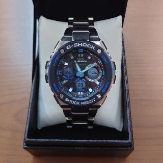 カシオ(CASIO)のG-STEEL ブルー(腕時計(アナログ))