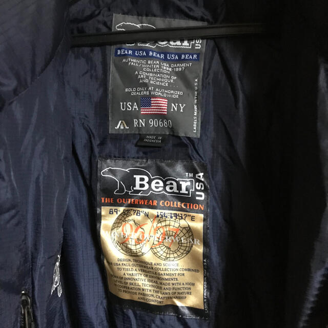 Bear USA(ベアー)のBearUSAダウン　未使用　90’s メンズのジャケット/アウター(ダウンジャケット)の商品写真