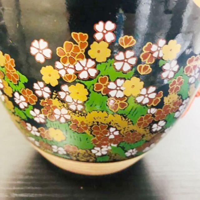 久谷焼　花瓶　玉泉窯　色絵吉野山図花瓶