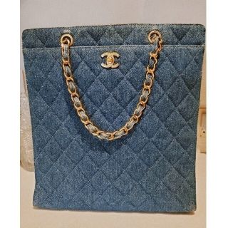 シャネル(CHANEL)のCHANEL　シャネル　マトラッセ　トートバッグ　デニム(トートバッグ)