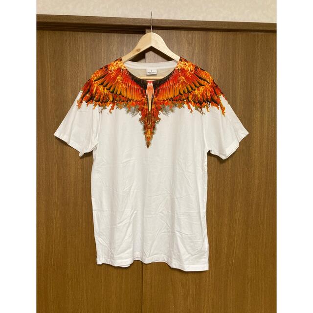 MARCELO BURLON(マルセロブロン)の[マルセロバーロン] フェザーカットソー 半袖Tシャツ M ブラック メンズのトップス(Tシャツ/カットソー(半袖/袖なし))の商品写真