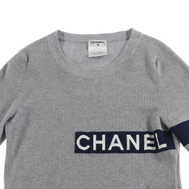 セットアップ CHANEL シャネル ココマーク メッシュ リブ編み 半袖