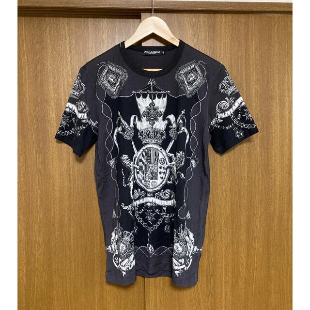 [DOLCE&GABBANA] バロック柄 カットソー 半袖Tシャツ 48