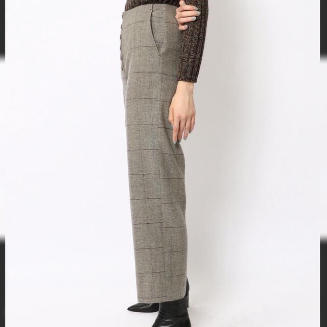 BACCA バッカ ウールヘリンボーンチェック ワイドパンツ www