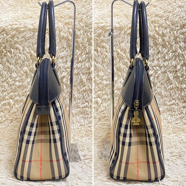 超希少・美品 バーバリー ハンドバッグ シェルター ノバチェック シャドーホース