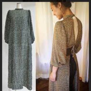 roku 6 ロク SILK KOBANA ONEPIECE 小花柄ワンピース-