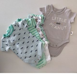 ベビーギャップ(babyGAP)のGAP新生児ロンパースセット 肌着 半袖(肌着/下着)