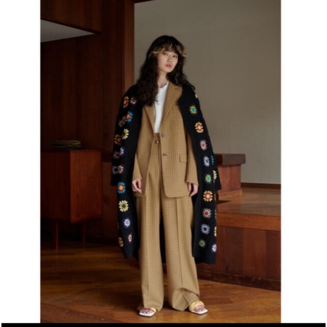 ジャケット/アウター6 roku knit coat long cardigan