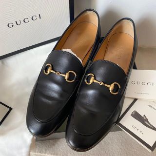 グッチ(Gucci)のりぼん様専用 グッチ ビット ローファー ヨルダーン レザー 24.5cm 美品(ローファー/革靴)