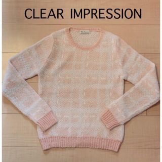 クリアインプレッション(CLEAR IMPRESSION)のCLEAR IMPRESSION 格子ニット(ニット/セーター)