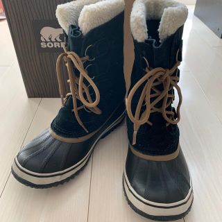 ソレル(SOREL)のSOREL スノーブーツ 25cm ブラック(ブーツ)