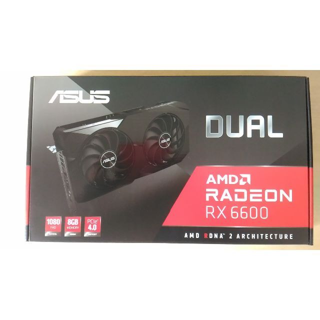 ASUS Dual-RX6600-8G Radeon RX6600PCパーツ