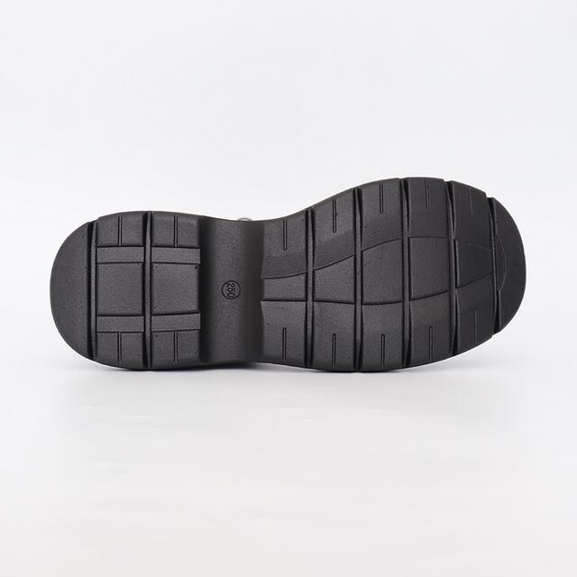 アイボリー24.5cm✩レースアップニットソックスロングブーツ★ レディースの靴/シューズ(ブーツ)の商品写真