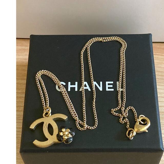 シャネル CHANEL ネックレス ココマーク カメリア ゴールド (刻印あり