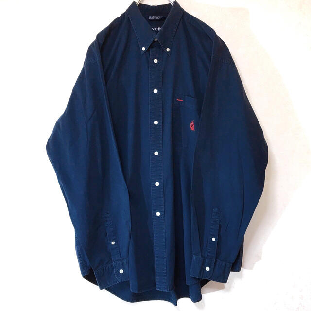 NAUTICA(ノーティカ)のノーティカ メンズ 90s オーバーサイズ 長袖 BD シャツ 2XL 古着 メンズのトップス(シャツ)の商品写真