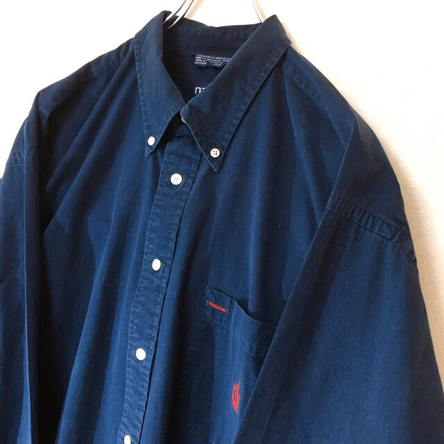 NAUTICA(ノーティカ)のノーティカ メンズ 90s オーバーサイズ 長袖 BD シャツ 2XL 古着 メンズのトップス(シャツ)の商品写真