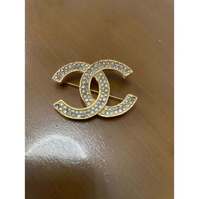 新品 CHANEL ブローチ ココマーク ラインストーン