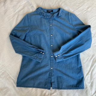 A.P.C. デニムフリルブラウス 新品未使用タグ付 CHEMISE JULIA