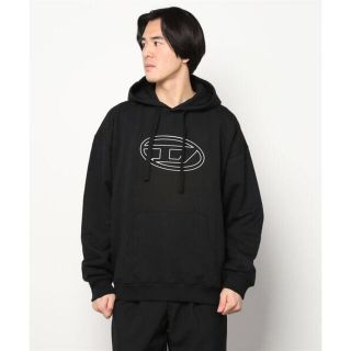 ディーゼル(DIESEL)のDIESEL パーカー　リラックスフィット　ブラック  XL ディーゼル(パーカー)