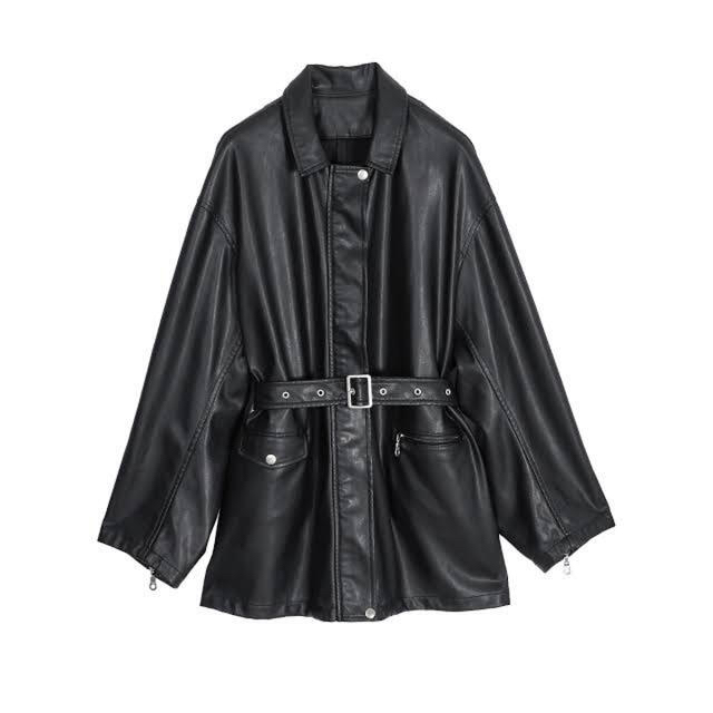 Ameri VINTAGE(アメリヴィンテージ)のGENTLE FAKE LEATHER JACKET メンズのジャケット/アウター(レザージャケット)の商品写真