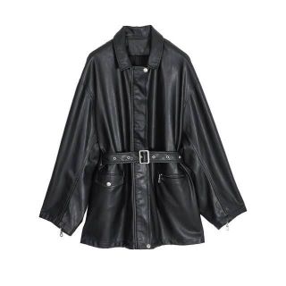 アメリヴィンテージ(Ameri VINTAGE)のGENTLE FAKE LEATHER JACKET(レザージャケット)