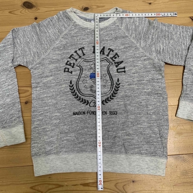 PETIT BATEAU(プチバトー)のプチバトー トレーナー 10ans 140cm キッズ/ベビー/マタニティのキッズ服男の子用(90cm~)(Tシャツ/カットソー)の商品写真