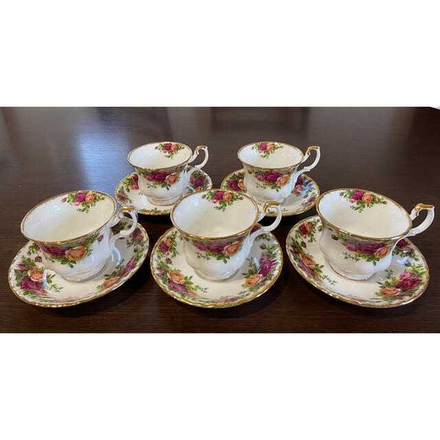 ROYAL ALBERT【５脚セット】ロイヤルアルバートカップampソーサーシリーズ名