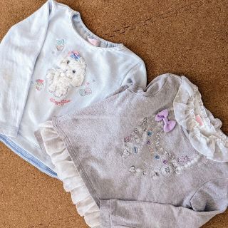 メゾピアノ(mezzo piano)のメゾピアノ　トップス　トレーナー　3枚セット(Tシャツ/カットソー)