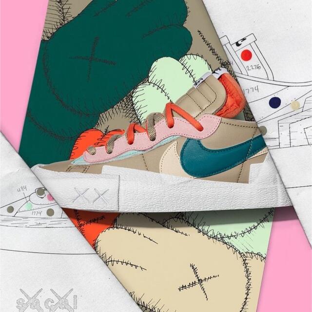 KAWS × sacai × Nike Blazer Low "Reed" 27