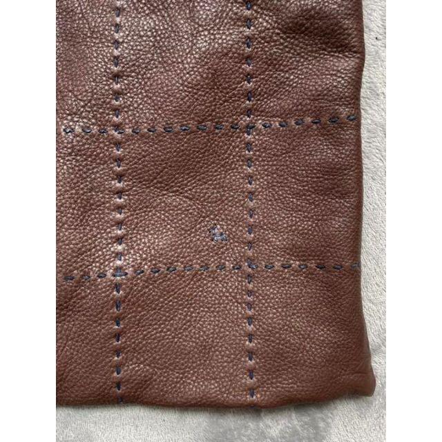 mina perhonen(ミナペルホネン)のHENRY CUIR アンリークイール ステッチ刺繍レザー トート バッグ レディースのバッグ(トートバッグ)の商品写真