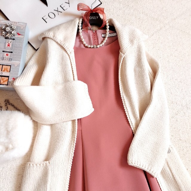FOXEY❤『WingCollar Long Cardigan』名古屋限定色