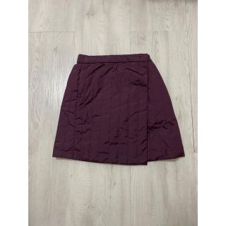 ユニクロ(UNIQLO)の★USED★ ユニクロ　防風ウォームイージーラップミニスカート　S(ひざ丈スカート)