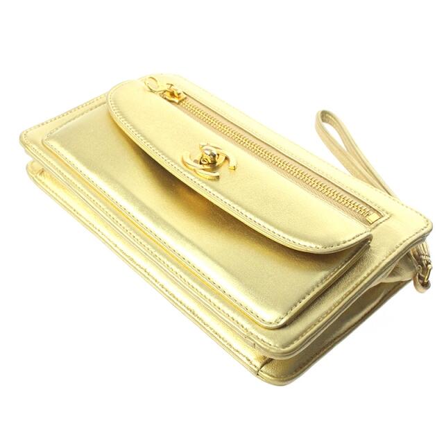 SALE/94%OFF】 CHANEL シャネル ココマーク クラッチバッグ イエロー