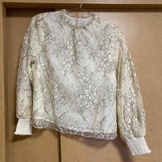 ナチュラルクチュール(natural couture)の配色フラワーレースブラウス(シャツ/ブラウス(長袖/七分))