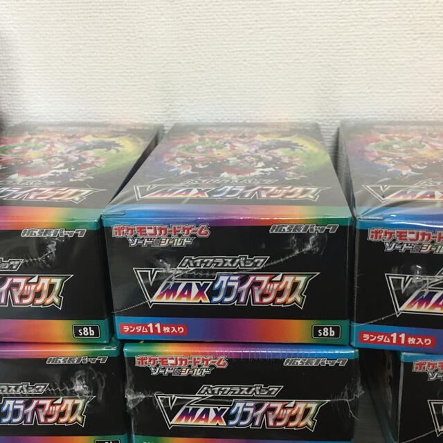 ポケモン(ポケモン)のポケモンカードゲーム  VMAXクライマックス シュリンク付き 6BOX エンタメ/ホビーのトレーディングカード(Box/デッキ/パック)の商品写真