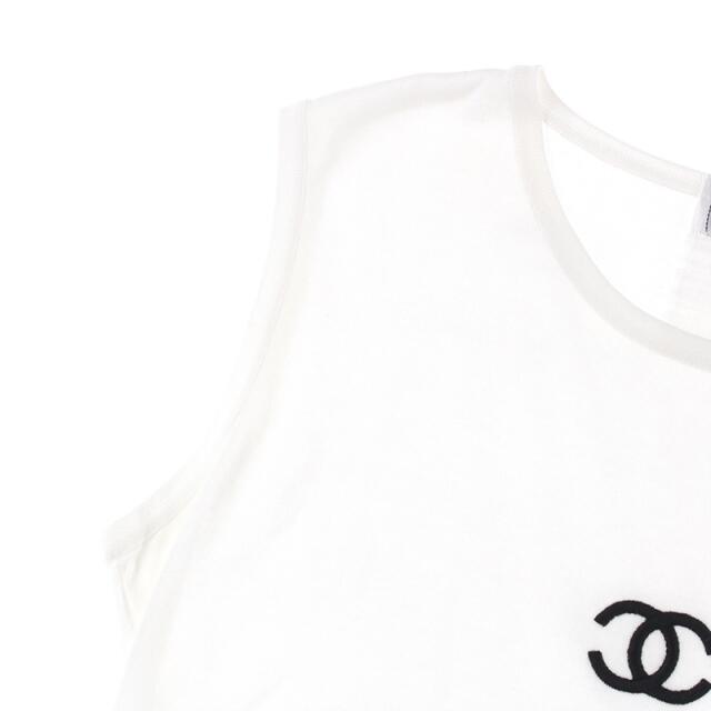 CHANEL - シャネル CHANEL ココマーク ココボタン ノースリーブ シャツ