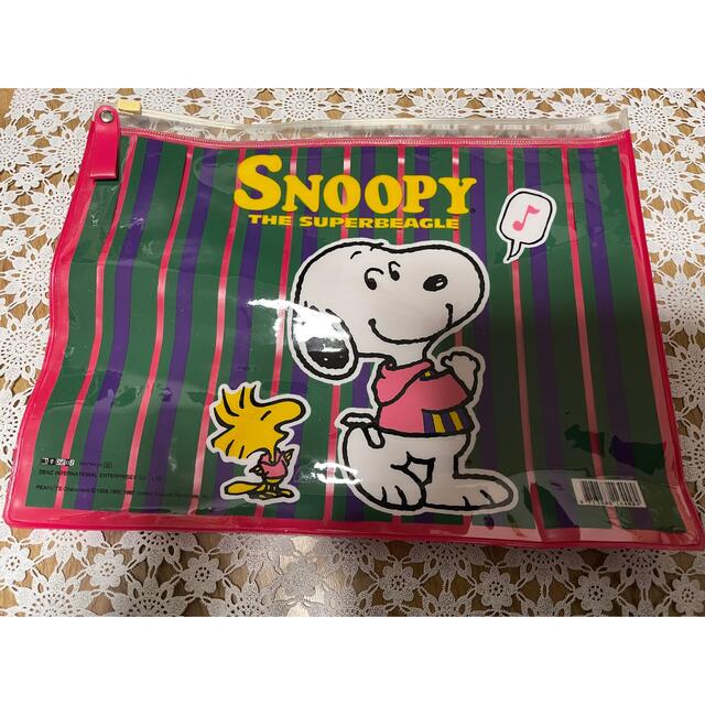 SNOOPY(スヌーピー)のスヌーピー　ビニールバッグ エンタメ/ホビーのおもちゃ/ぬいぐるみ(キャラクターグッズ)の商品写真